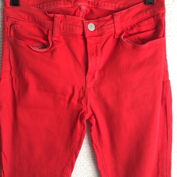 JBrand Super Skinny Jeans Lipstick Red - Picture 2 of 6